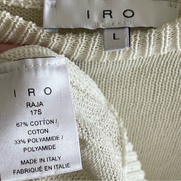 IRO Raja Ecru Ruffle Sweater - Picture 9 of 9